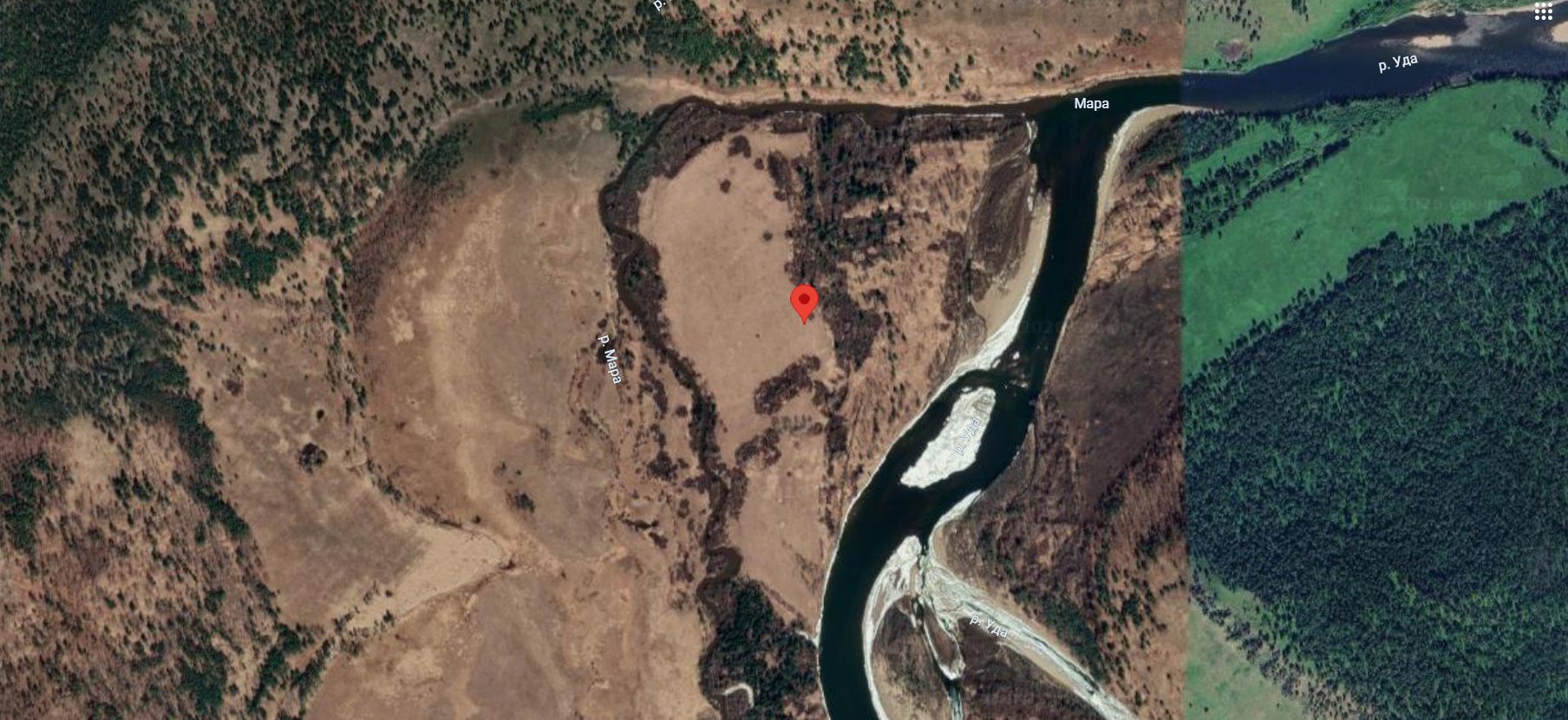 Ирк. обл., Нижнеу. р-н, в 3,5 км. по направлению на север от км. столба 1362 км. автомобильной дороги Новосибирск-Иркутск (м-53) \